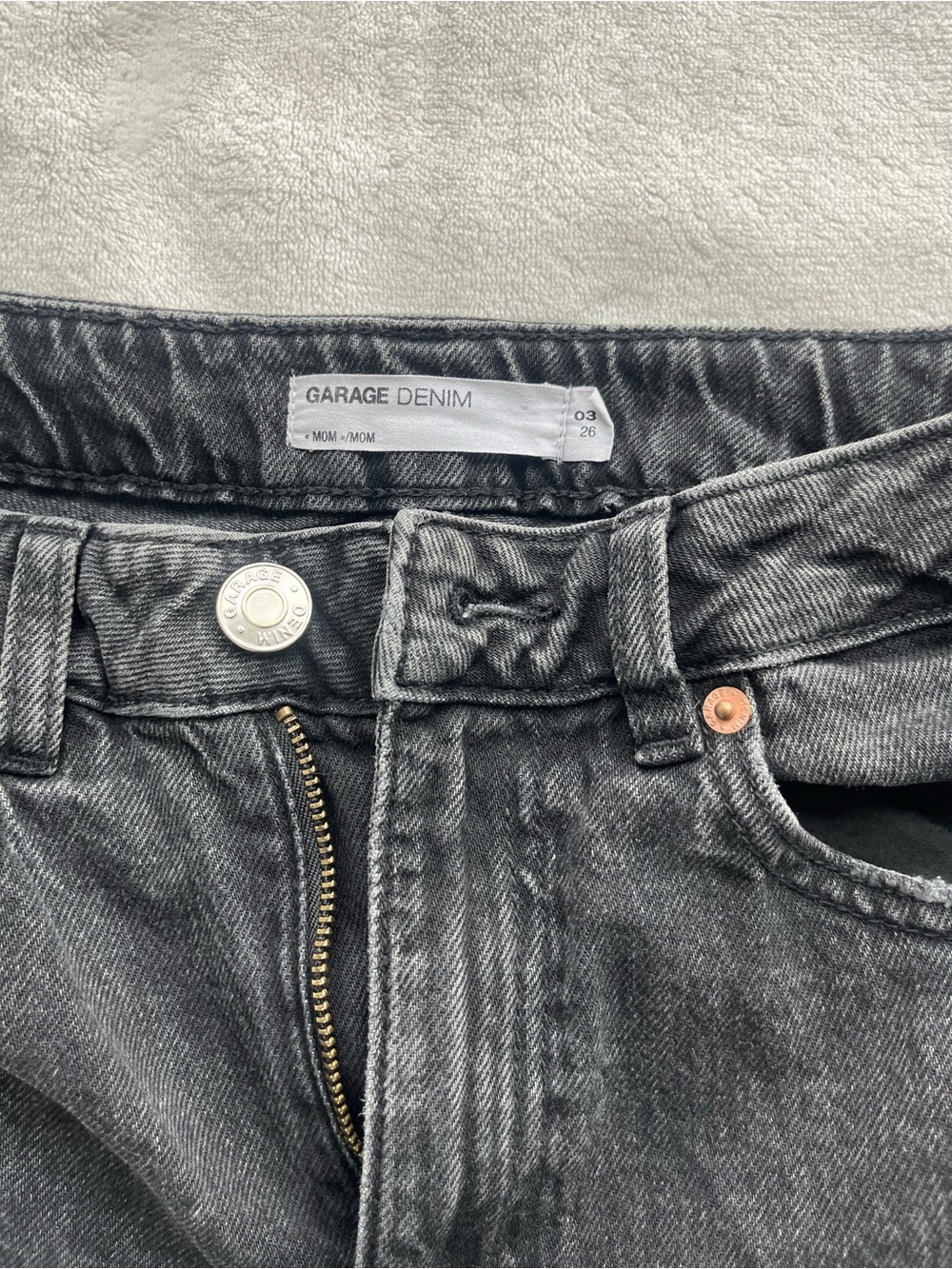Dark Wash High-Rise Mom Jeans